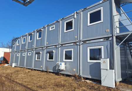 Modulinių buitinių konteinerių kompleksas 1100015 (Kompleksas susideda iš 16 konteinerių, neskaidomi)