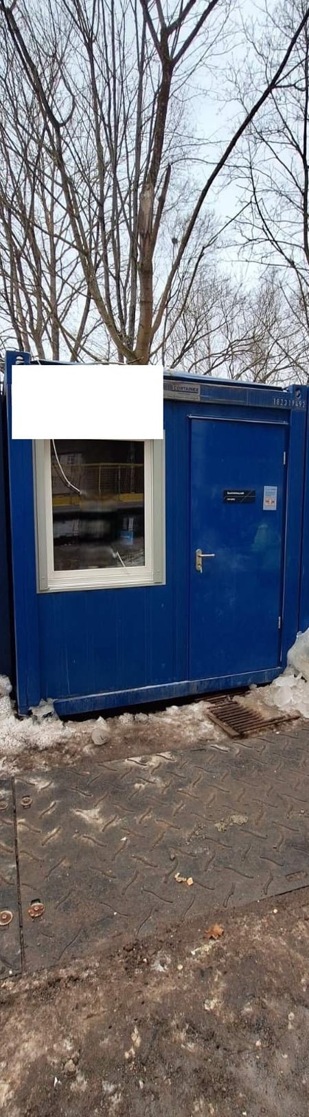 Konteinerinė biuro patalpa.